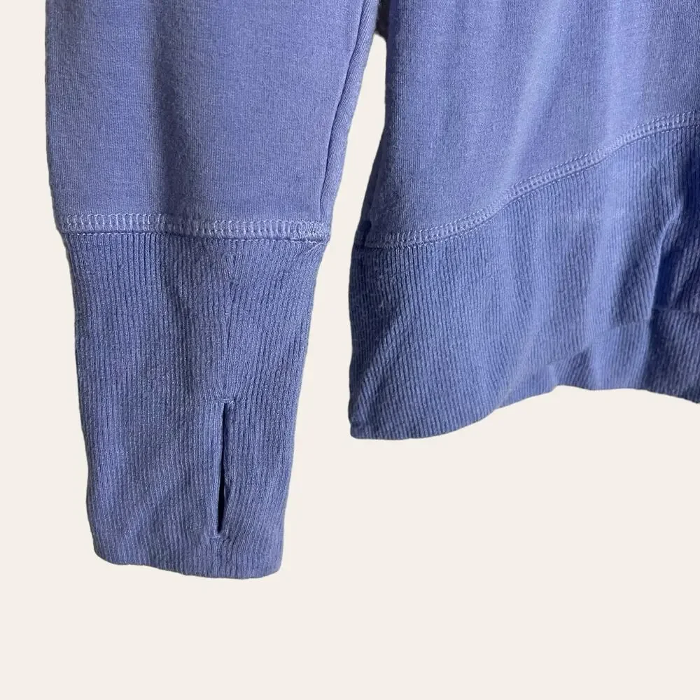 Athleta Periwinkle Blue Coaster Luxe Sweatshirt Size S
